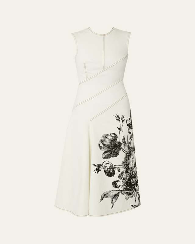 Floral Print Midi Dress
